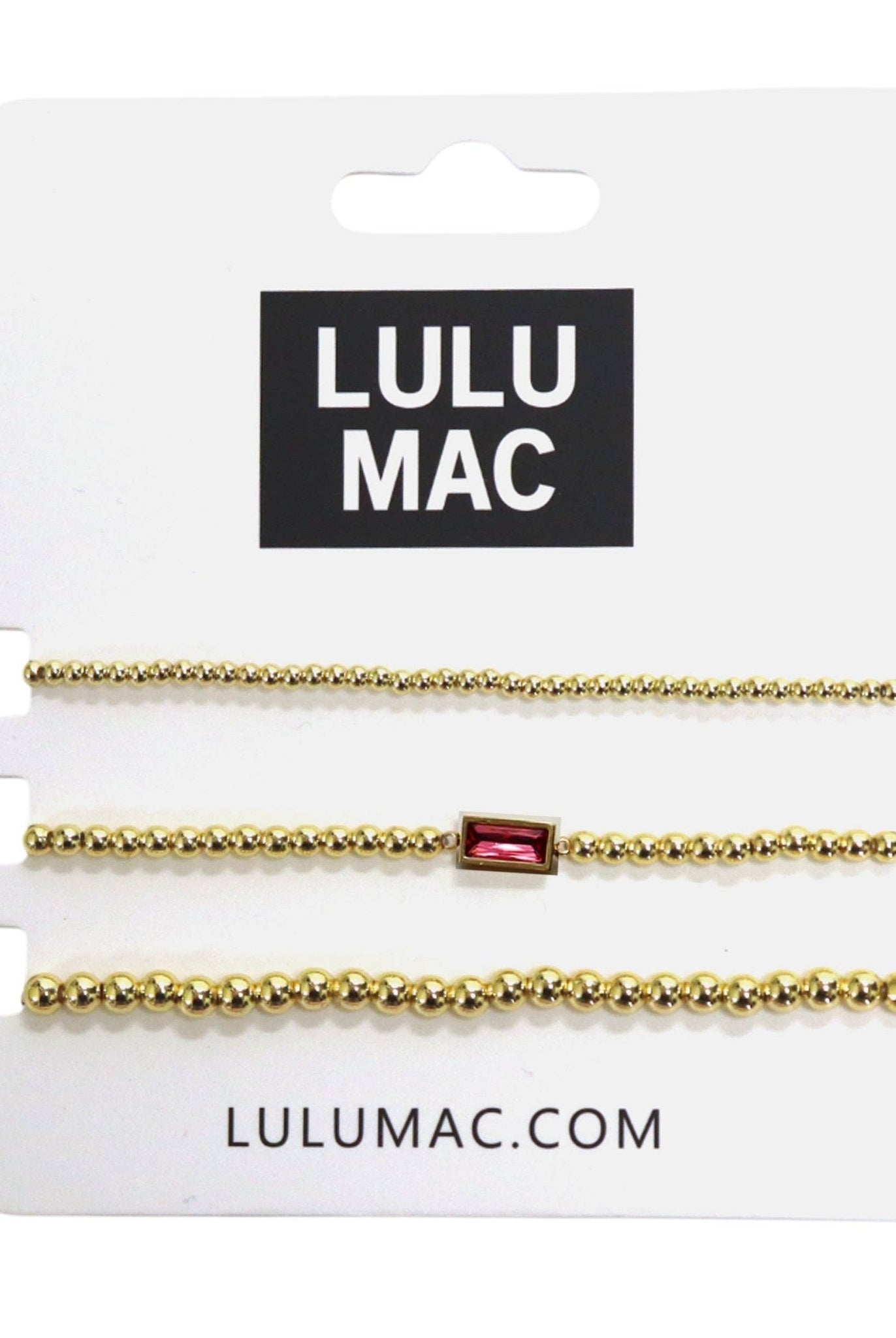 Lulu Mac Birthstone Bracelet July - A'Bekah's Boutique