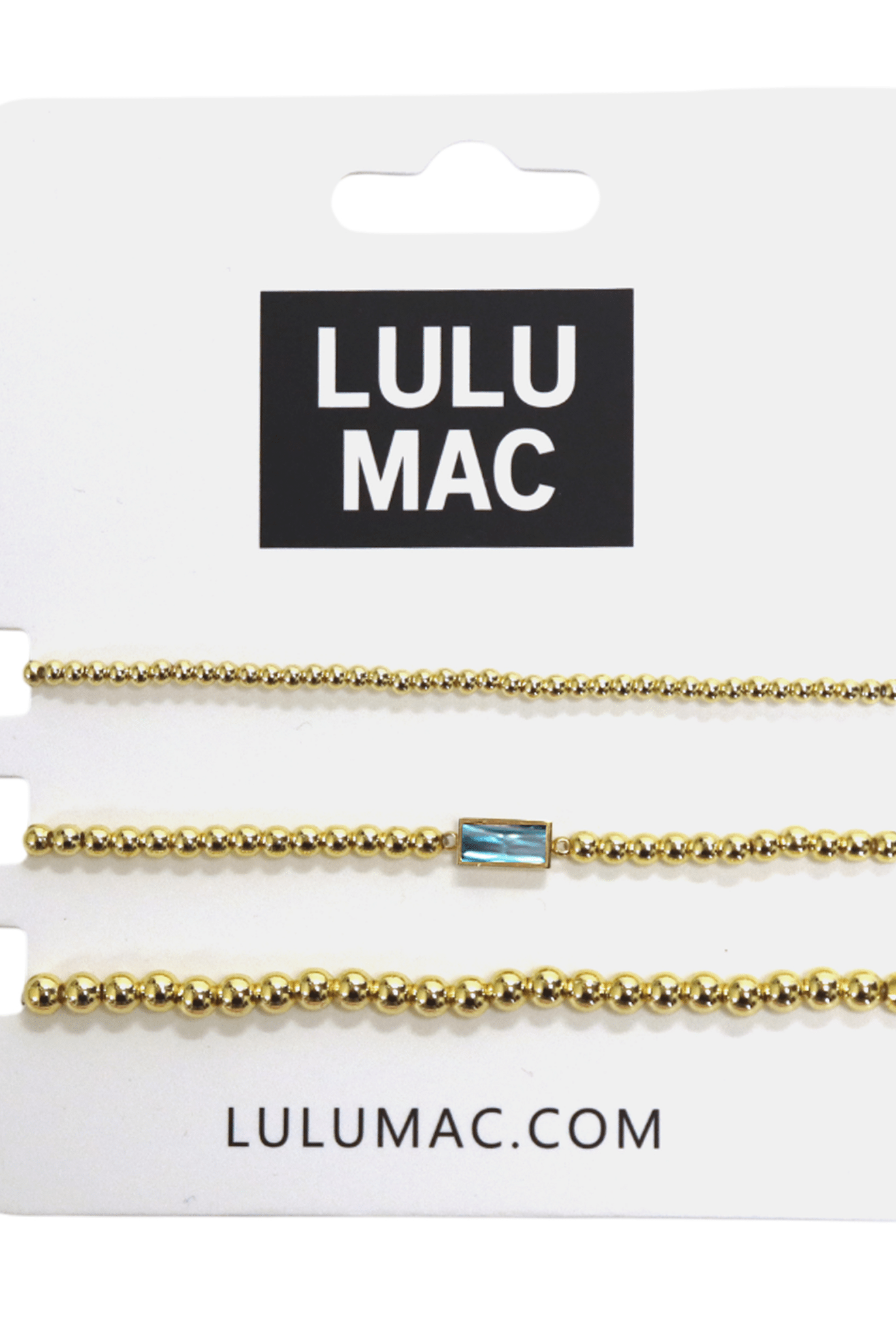 Lulu Mac Birthstone Bracelet March - A'Bekah's Boutique