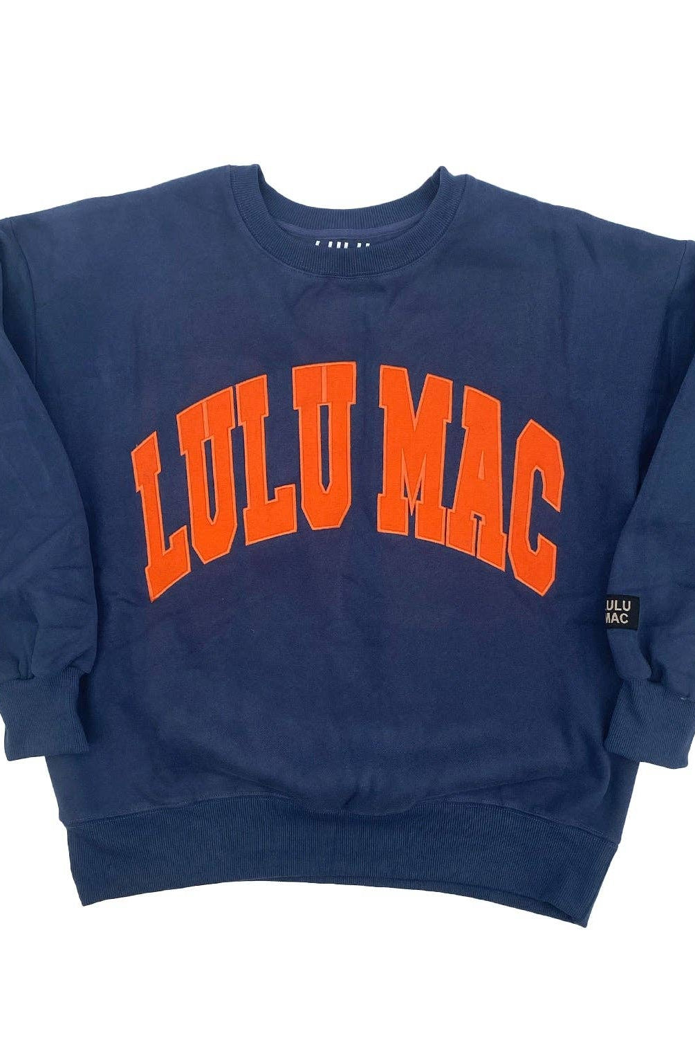 Lulu Mac Navy/Orange - Stitch Sweatshirt - A'Bekah's Boutique