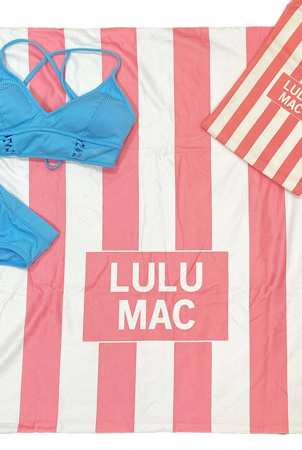 Lulu Mac Pink Darby Beach Towel - A'Bekah's Boutique