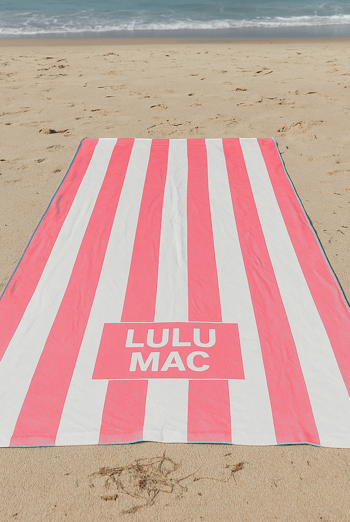 Lulu Mac Pink Darby Beach Towel - A'Bekah's Boutique