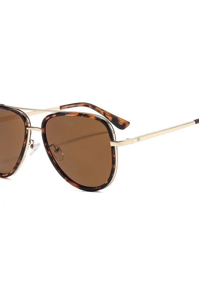 LULU MAC Tortoise Aviator Sunglasses - A'Bekah's Boutique