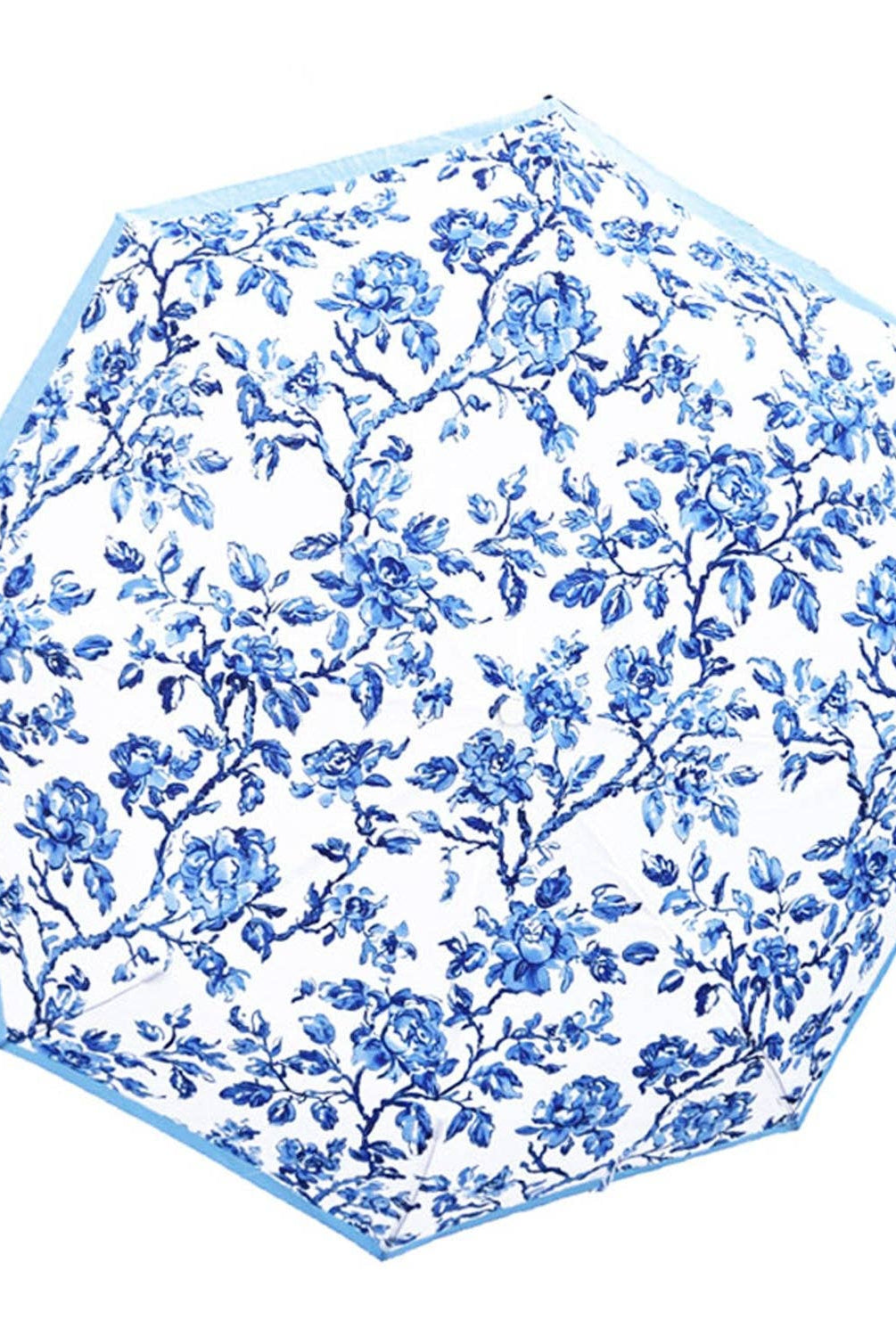 Lulu Mac Umbrella - Blue Floral - A'Bekah's Boutique