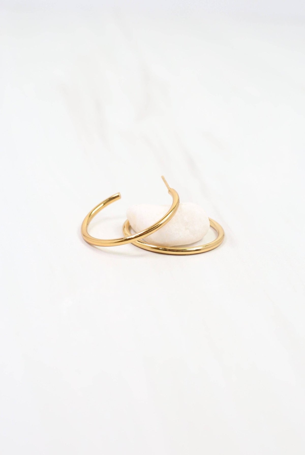 Mayor Thin Hoop Earring Gold - A'Bekah's Boutique