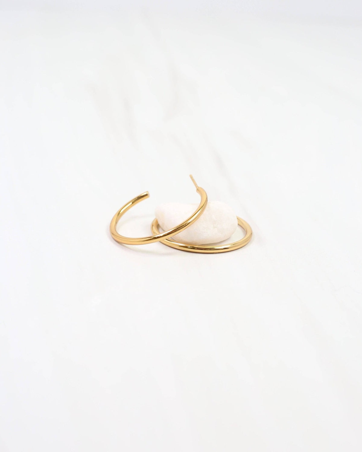 Mayor Thin Hoop Earring Gold - A'Bekah's Boutique