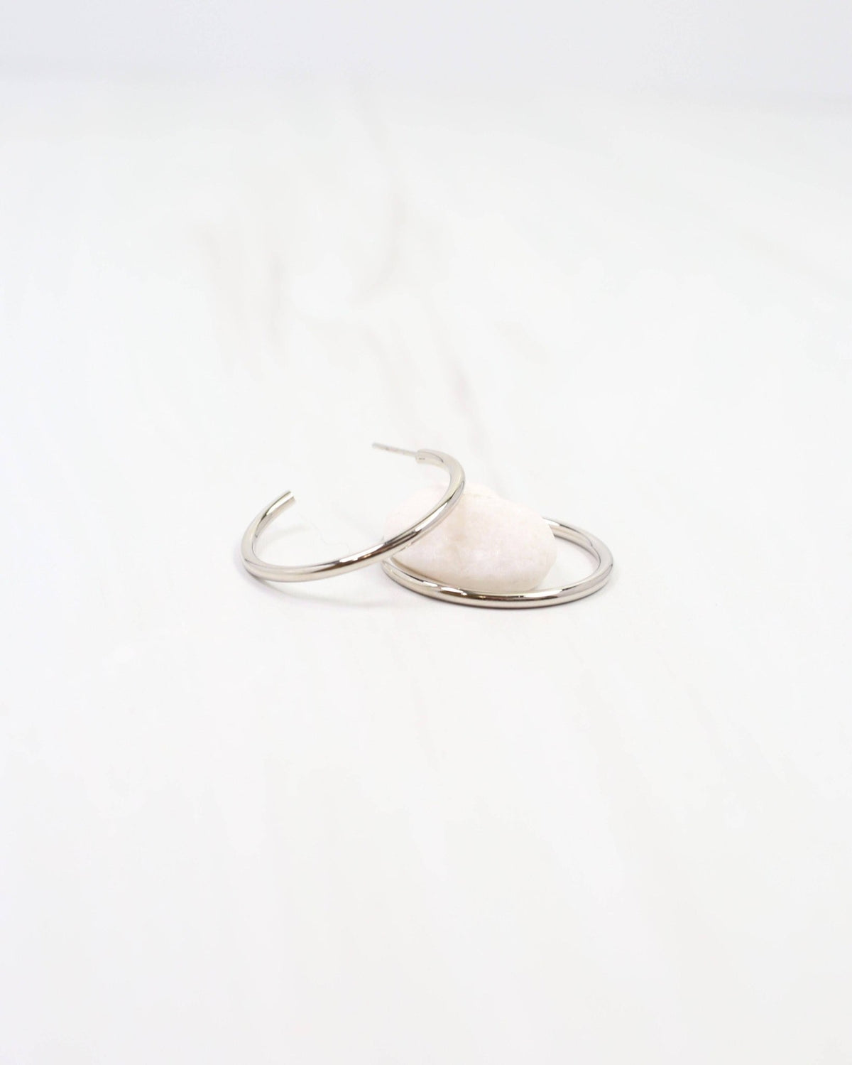 Mayor Thin Hoop Earring Silver - A'Bekah's Boutique