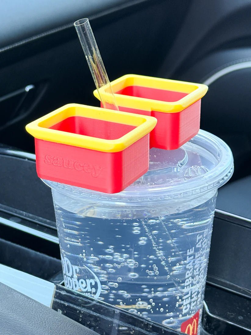 McSaucy Over the Straw CFA Fast Food Dipping Sauce Holder - A'Bekah's Boutique