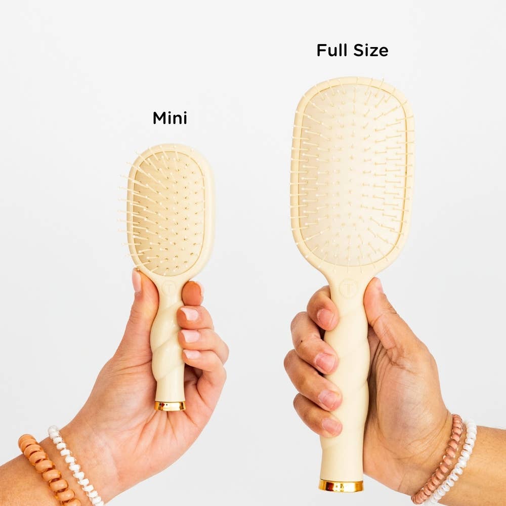 Mini Detangler Brush for Medium Hair - Tan - A'Bekah's Boutique