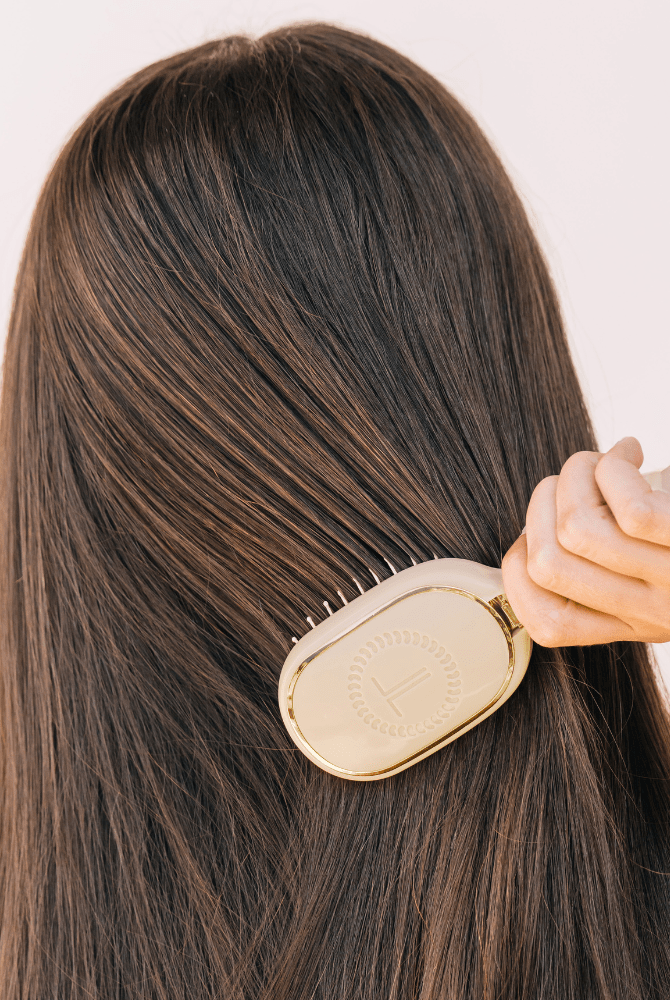 Mini Detangler Brush for Medium Hair - Tan - A'Bekah's Boutique