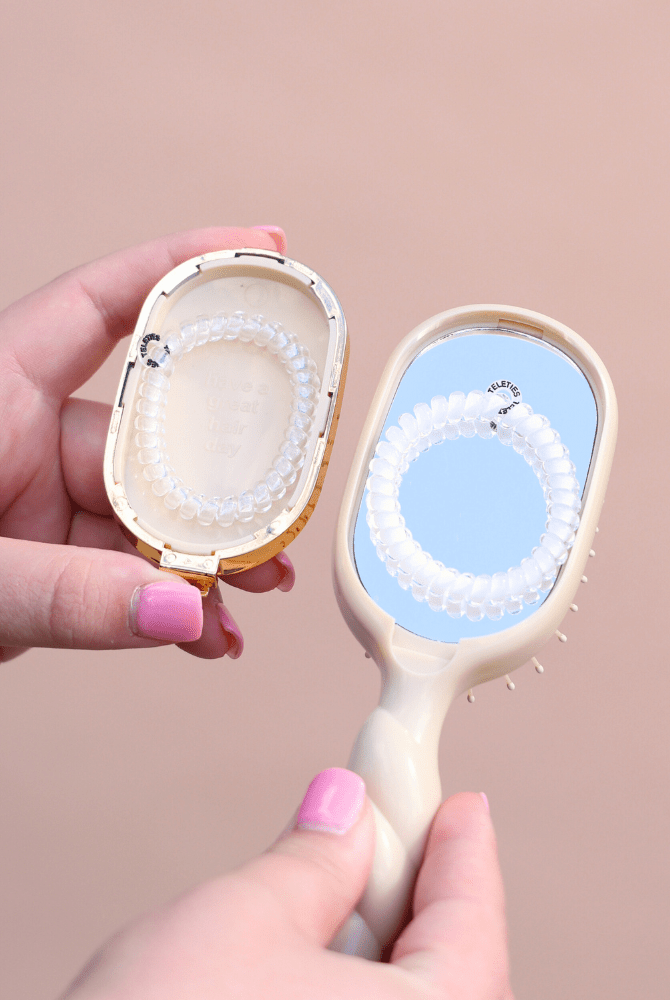 Mini Detangler Brush for Medium Hair - Tan - A'Bekah's Boutique