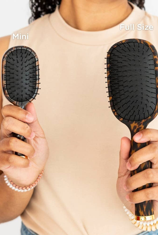 Mini Detangler Brush for Medium Hair - Tortoise - A'Bekah's Boutique