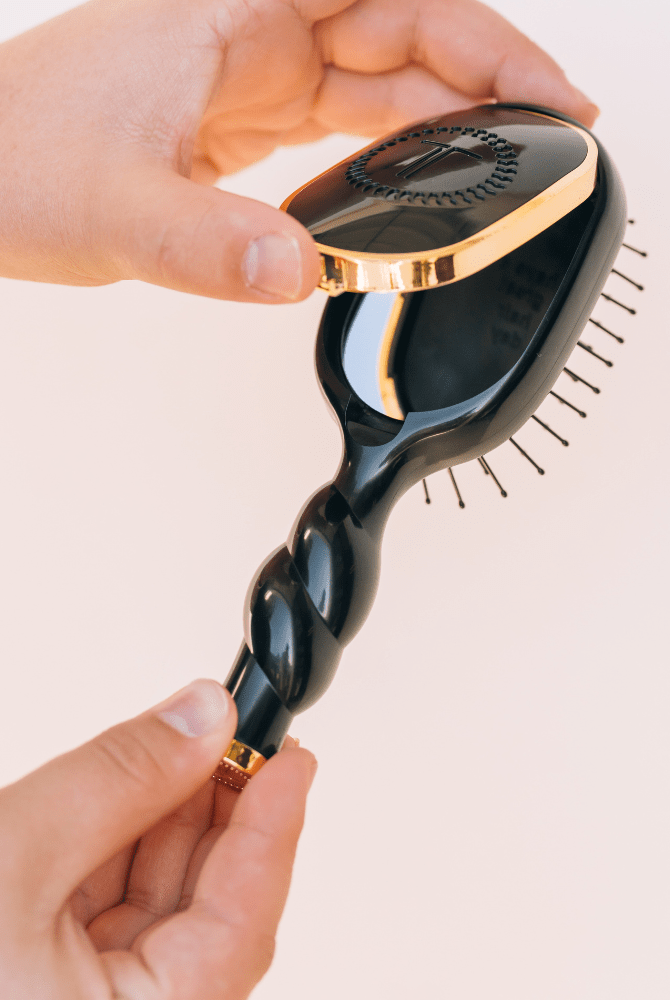 Mini Detangler Brush | Jet Black | Medium - A'Bekah's Boutique