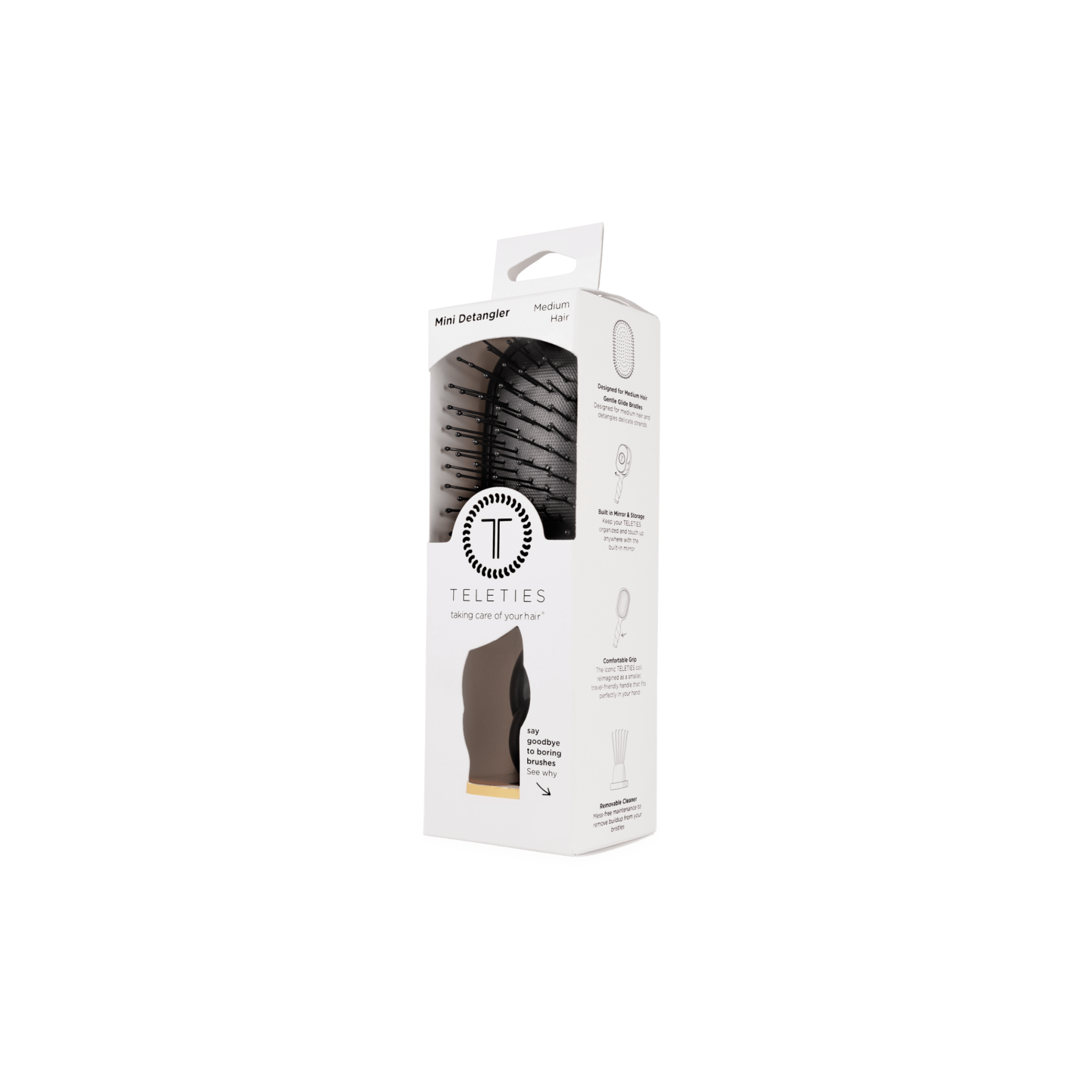 Mini Detangler Brush | Jet Black | Medium - A'Bekah's Boutique
