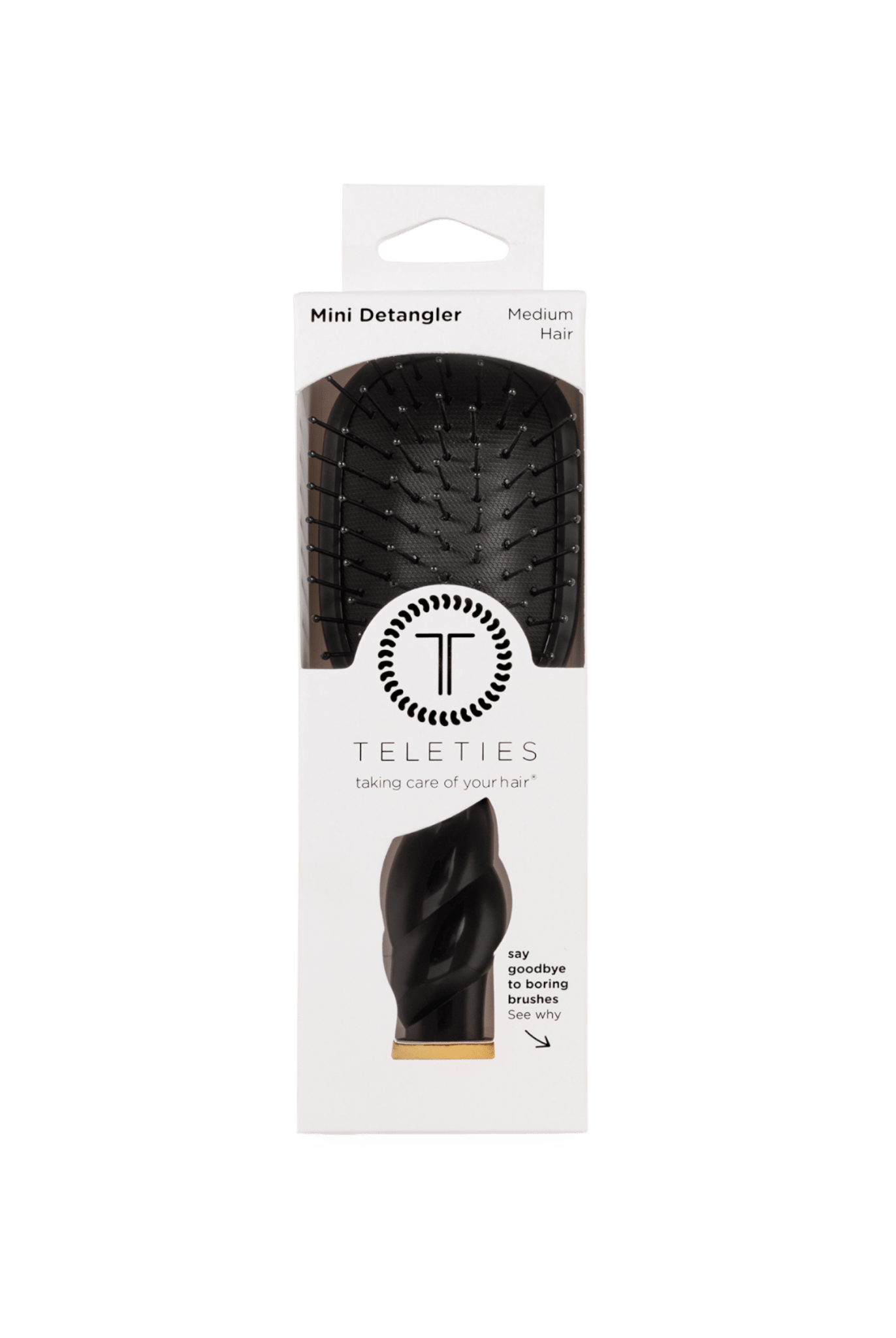 Mini Detangler Brush | Jet Black | Medium - A'Bekah's Boutique