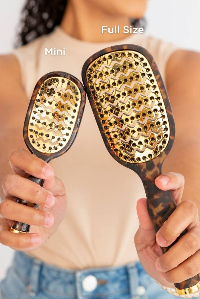 Mini Vented Brush | Tortoise - A'Bekah's Boutique