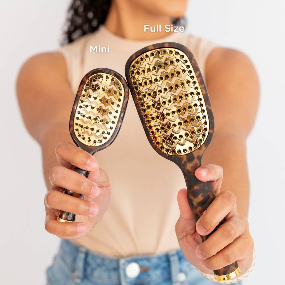 Mini Vented Brush | Tortoise - A'Bekah's Boutique