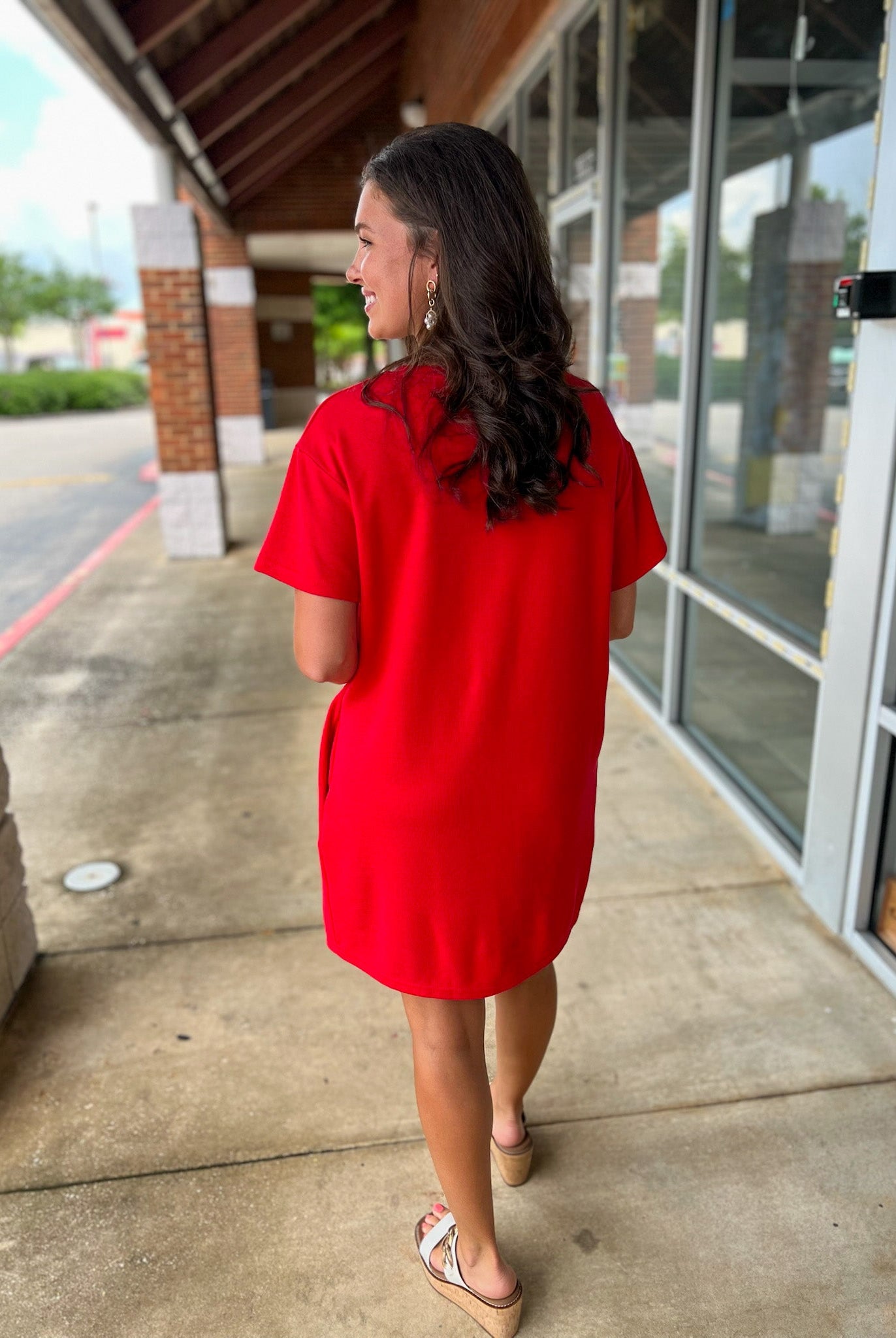 Patriotic Princess Red Knit Dress with Flag Bow - A'Bekah's Boutique