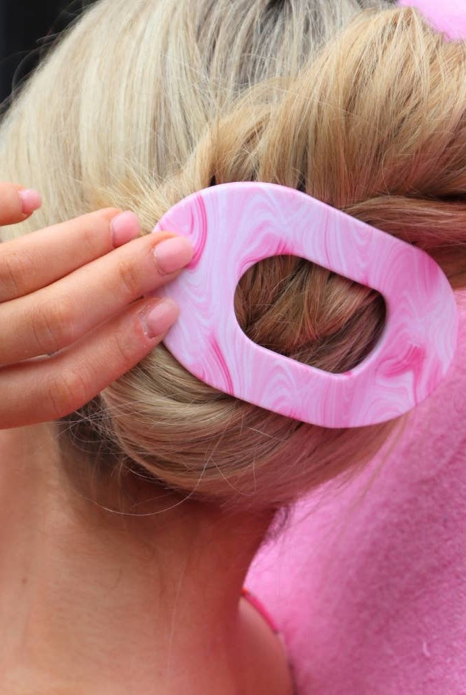 Pinch Me! | Large | Flat Round Hair Clip - A'Bekah's Boutique