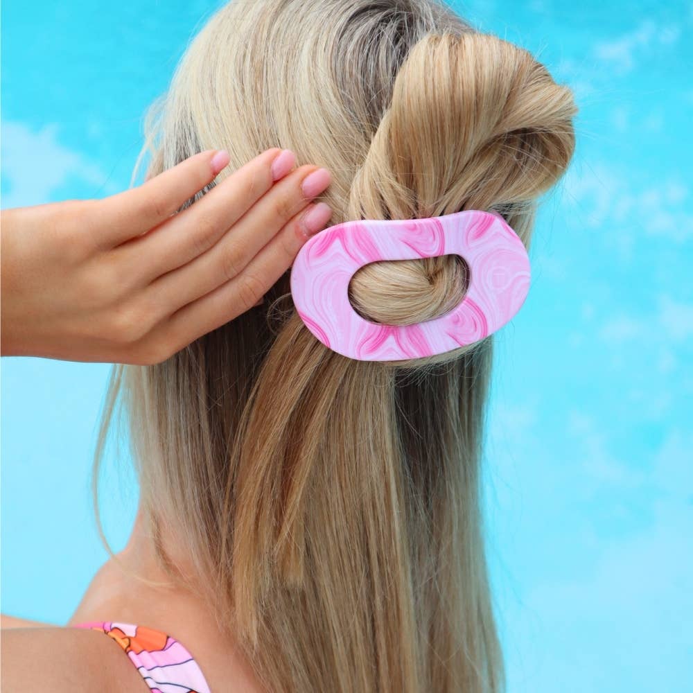 Pinch Me! | Medium | Flat Round Hair Clip - A'Bekah's Boutique