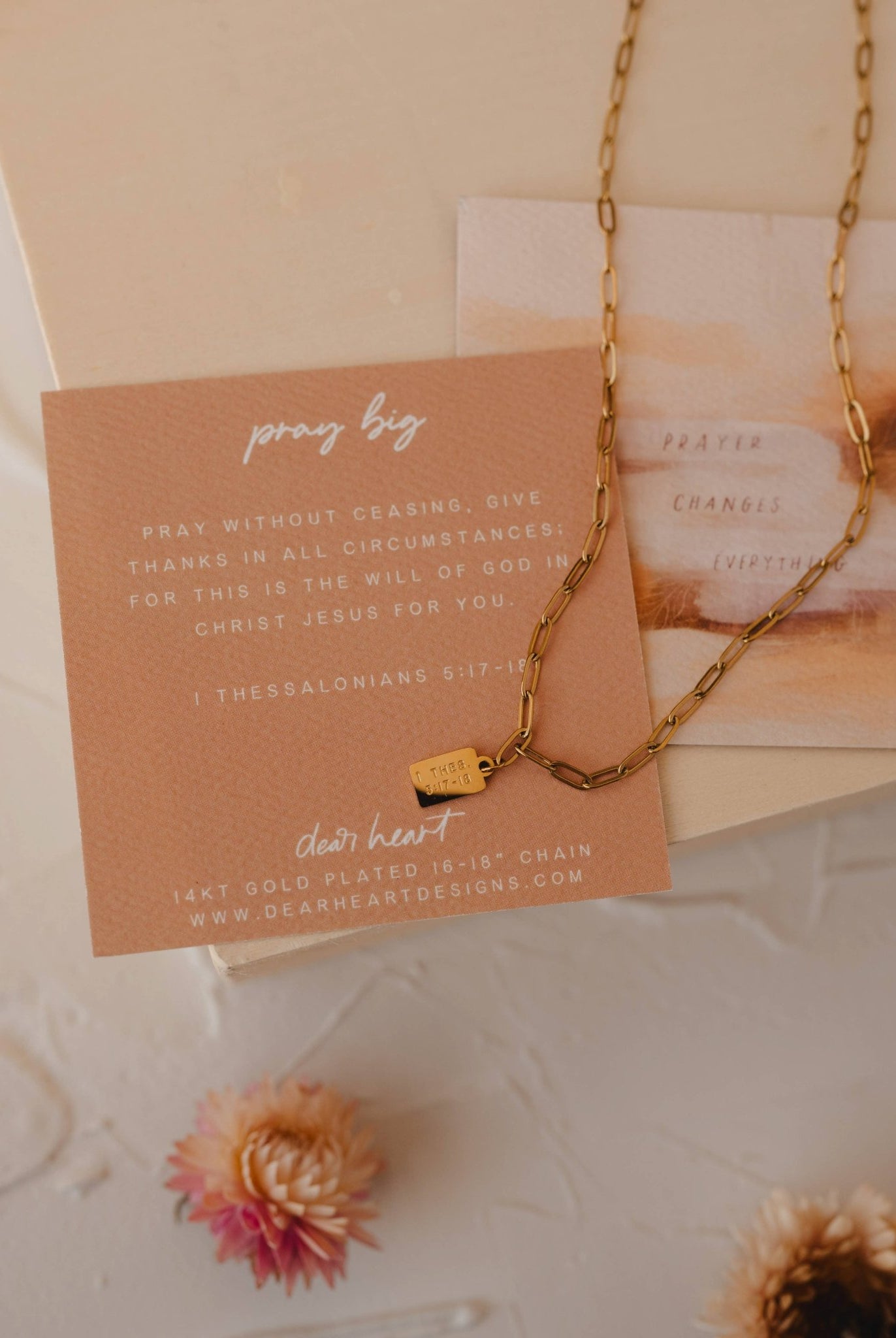 Pray Big Mini Tag Necklace | Christian Jewelry - A'Bekah's Boutique