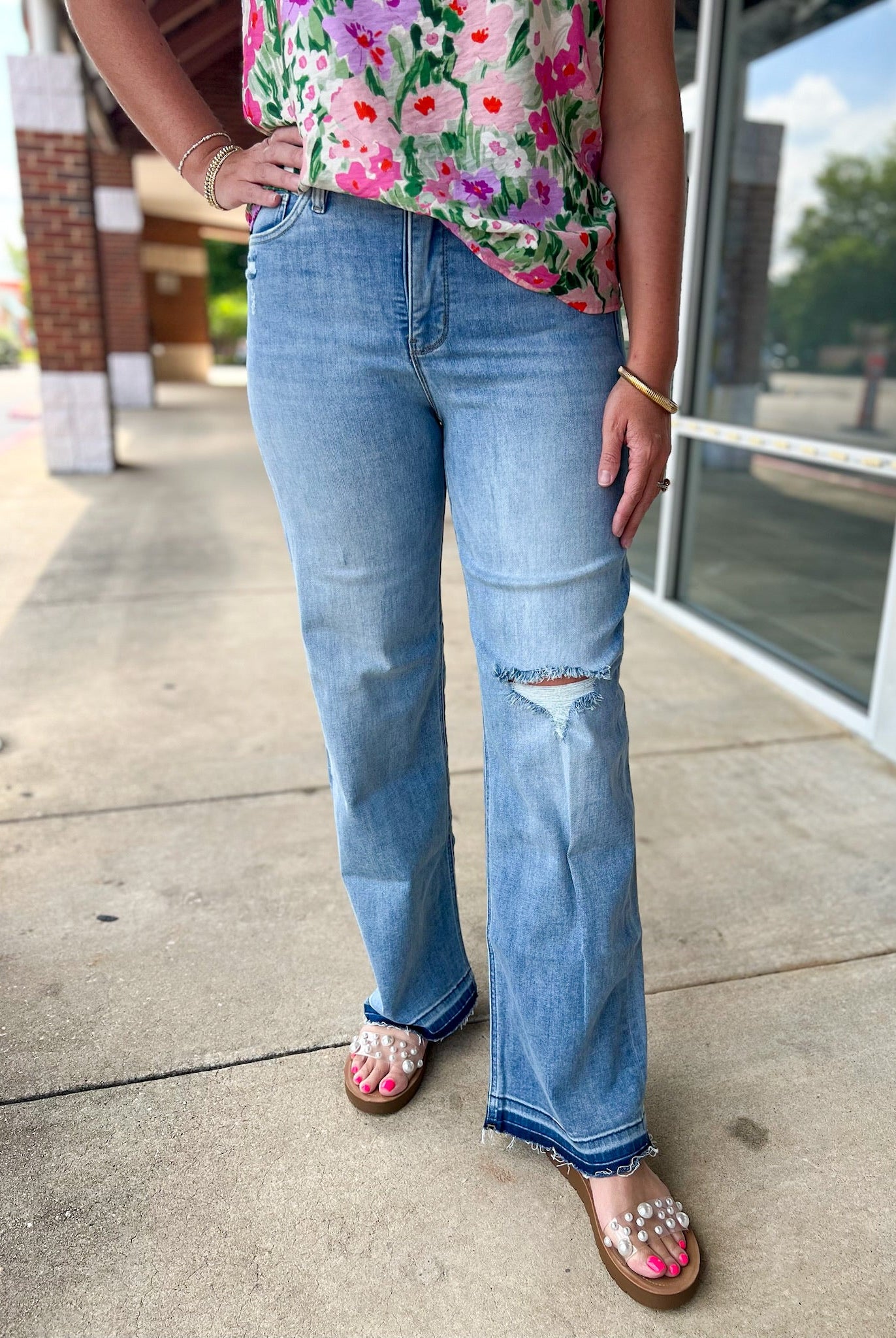 RFM Hailey High Rise Wide Leg Jeans - A'Bekah's Boutique