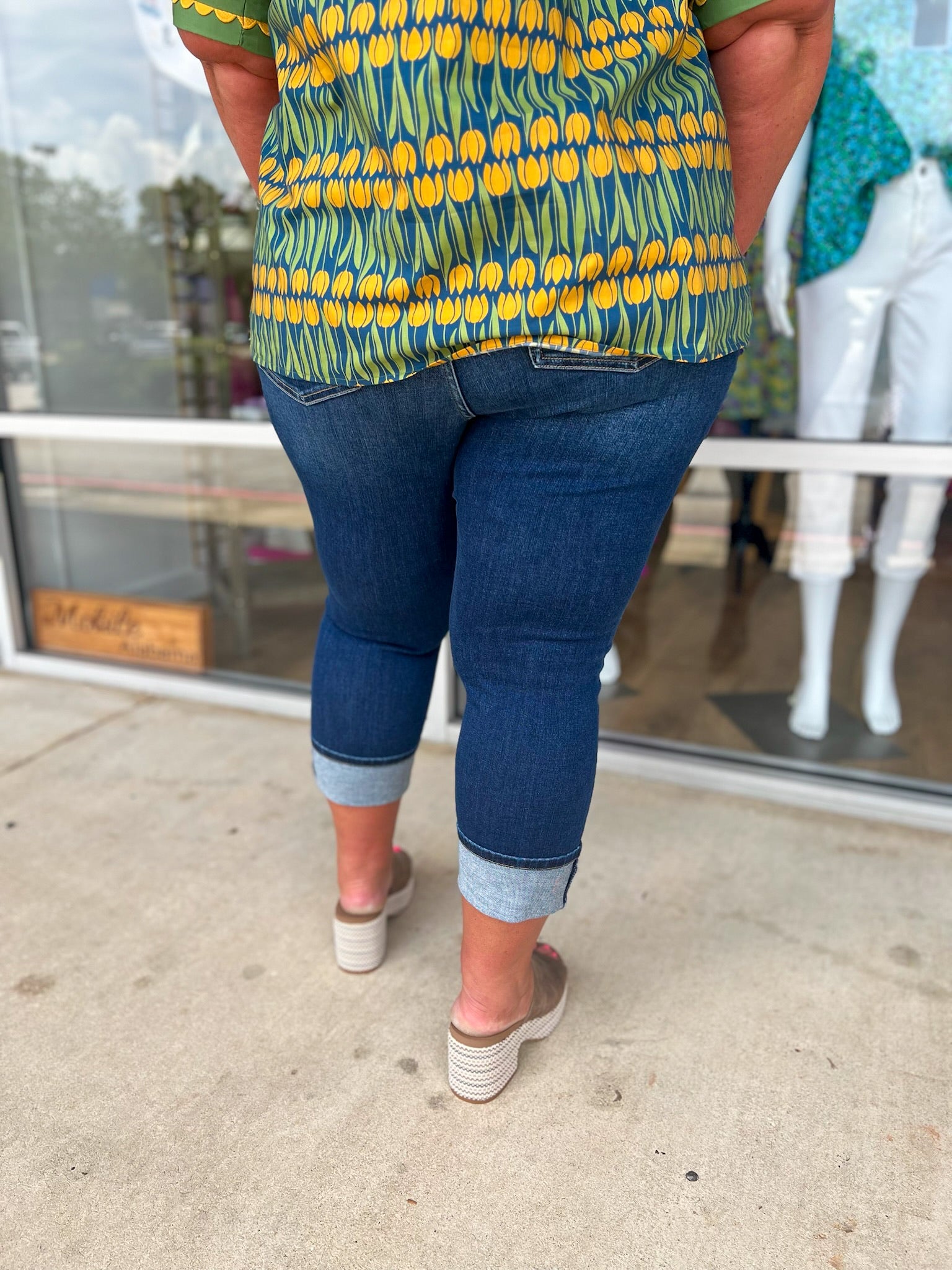 RFM High Rise Cropped Jeans (C) - A'Bekah's Boutique