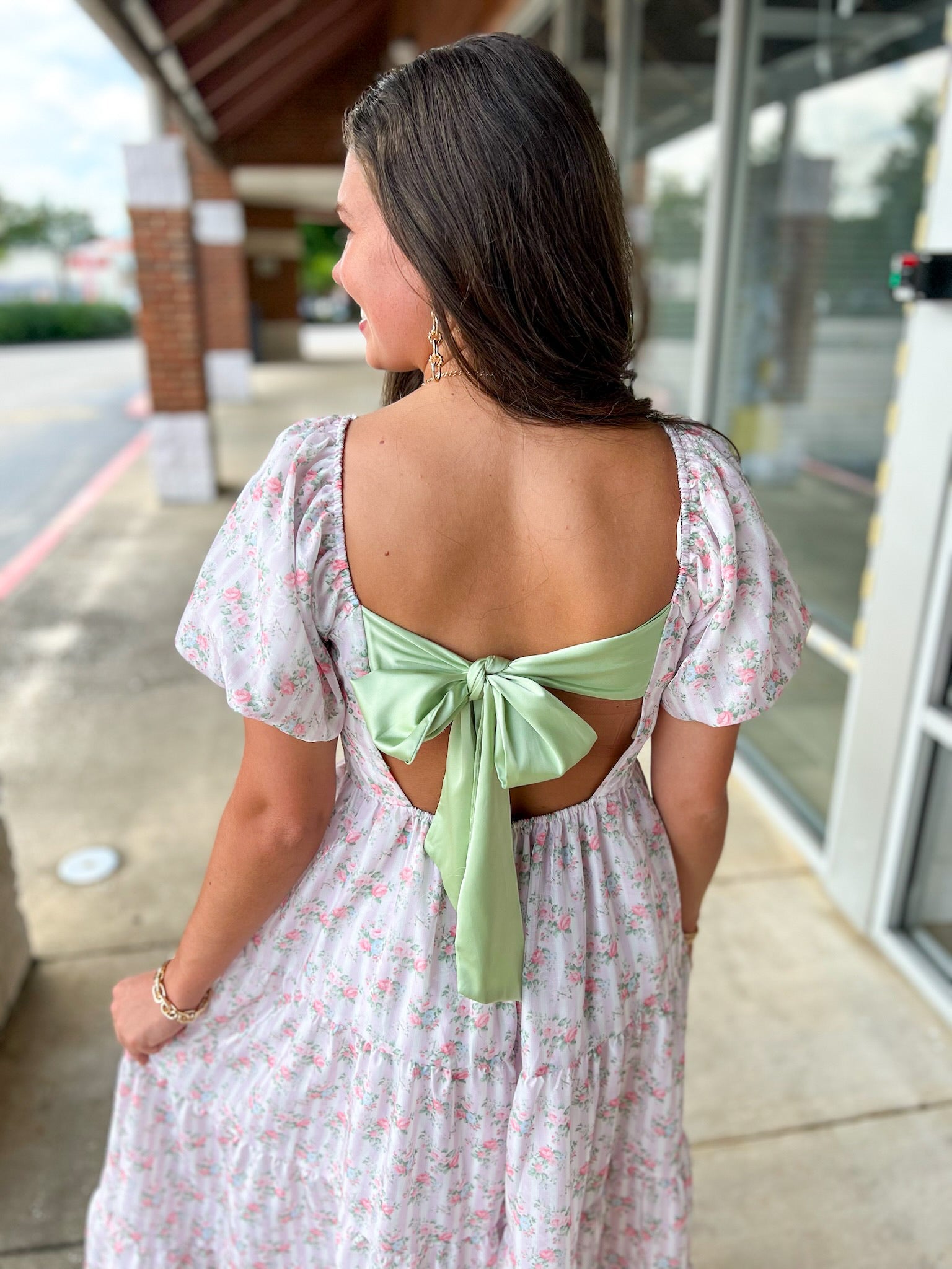 Speak Softly Light Pink Floral Midi Dress - A'Bekah's Boutique
