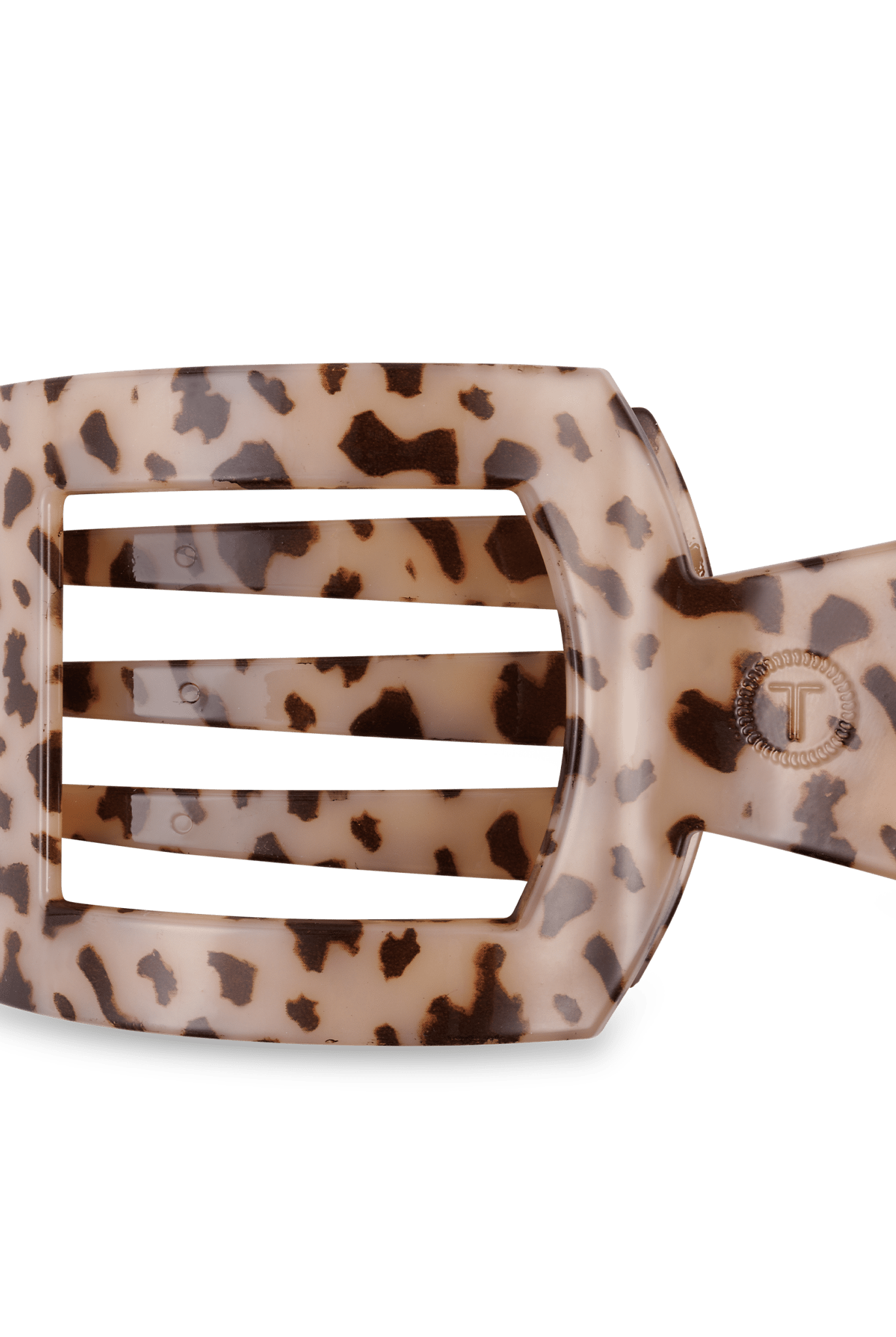Square Flat Hair Clip | Large | Blonde Tortoise - A'Bekah's Boutique