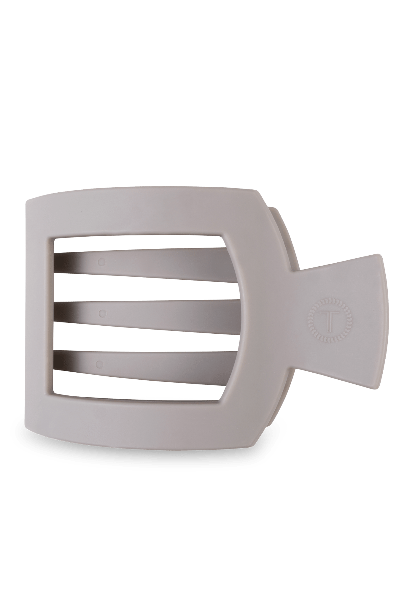 Square Flat Hair Clip | Med. | Silver Flames - A'Bekah's Boutique