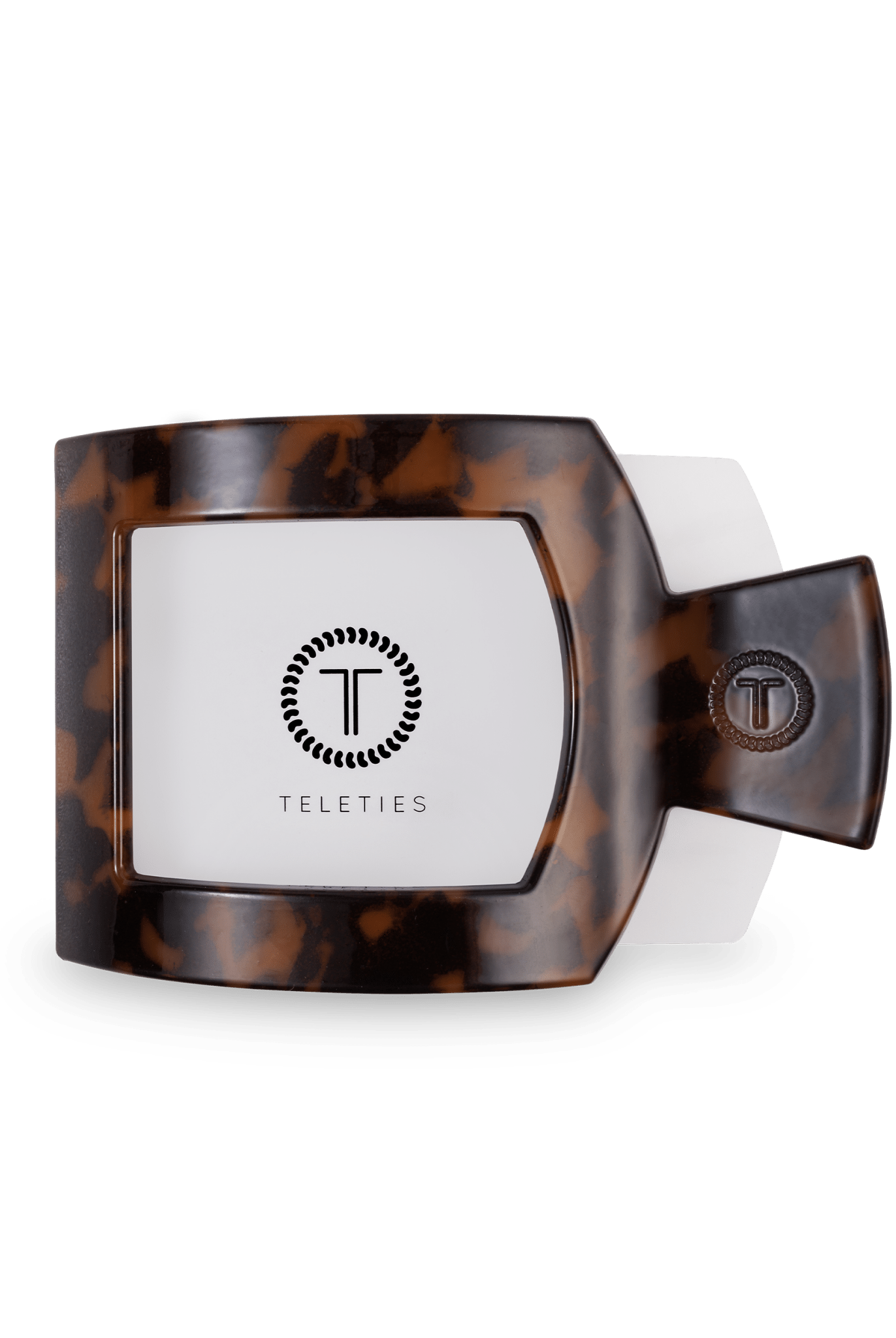 Square Flat Hair Clip | Med. | Tortoise - A'Bekah's Boutique