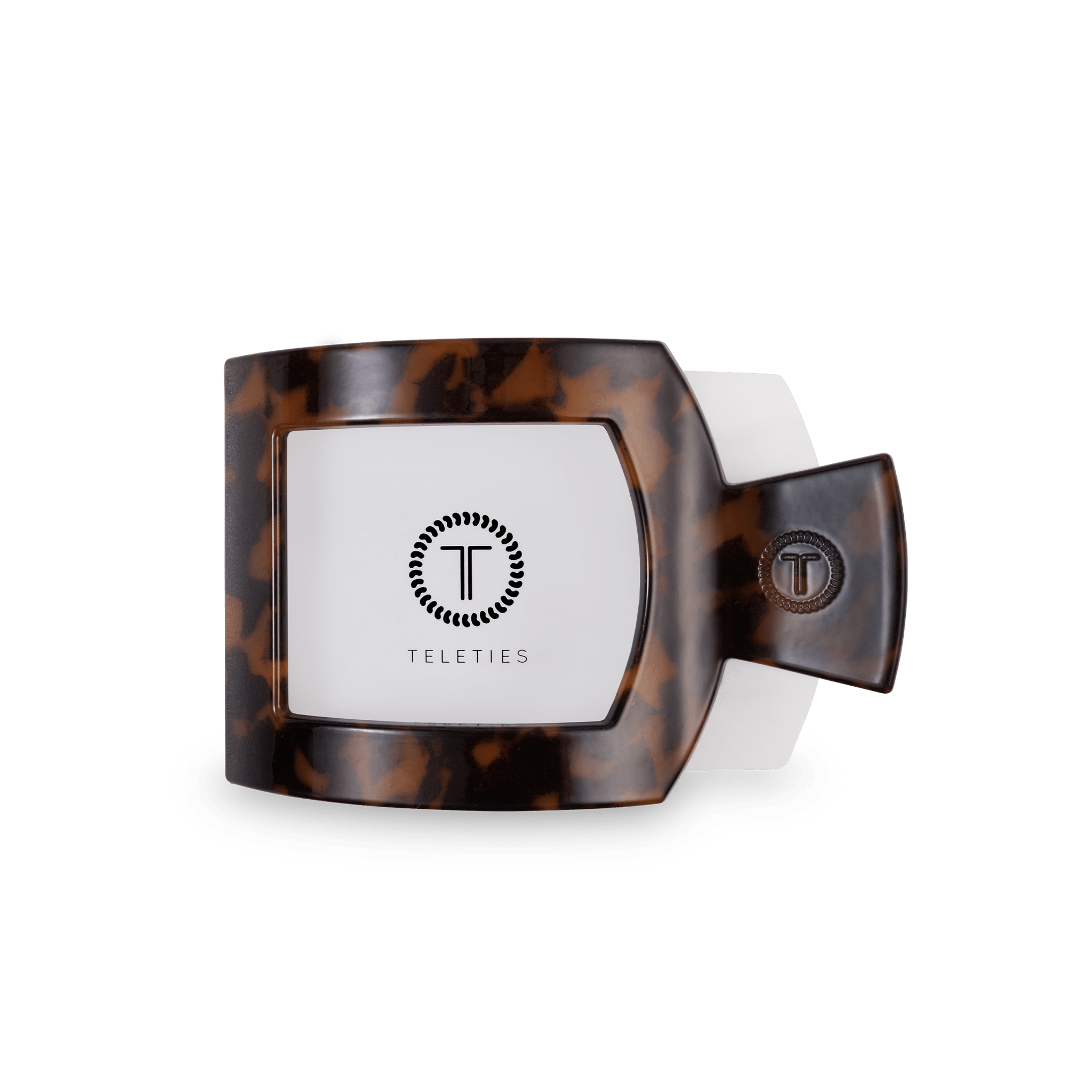 Square Flat Hair Clip | Med. | Tortoise - A'Bekah's Boutique