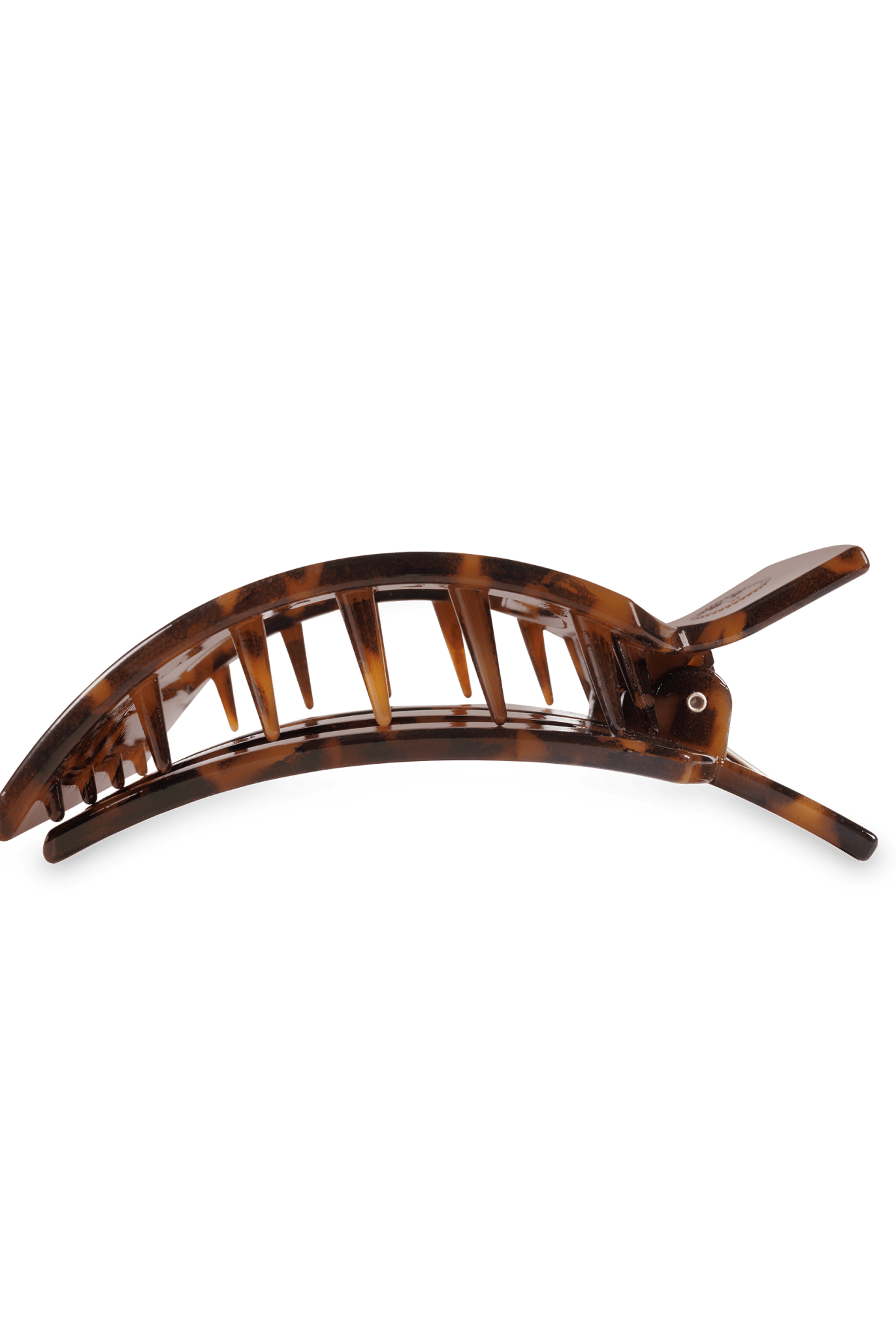 Square Flat Hair Clip | Med. | Tortoise - A'Bekah's Boutique