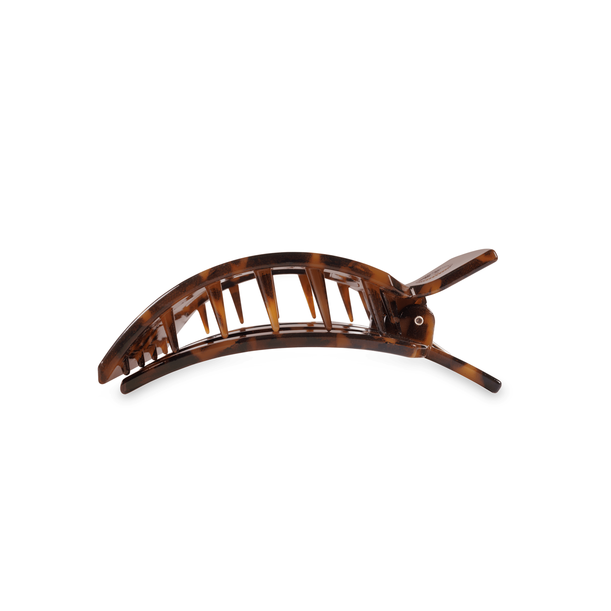 Square Flat Hair Clip | Med. | Tortoise - A'Bekah's Boutique