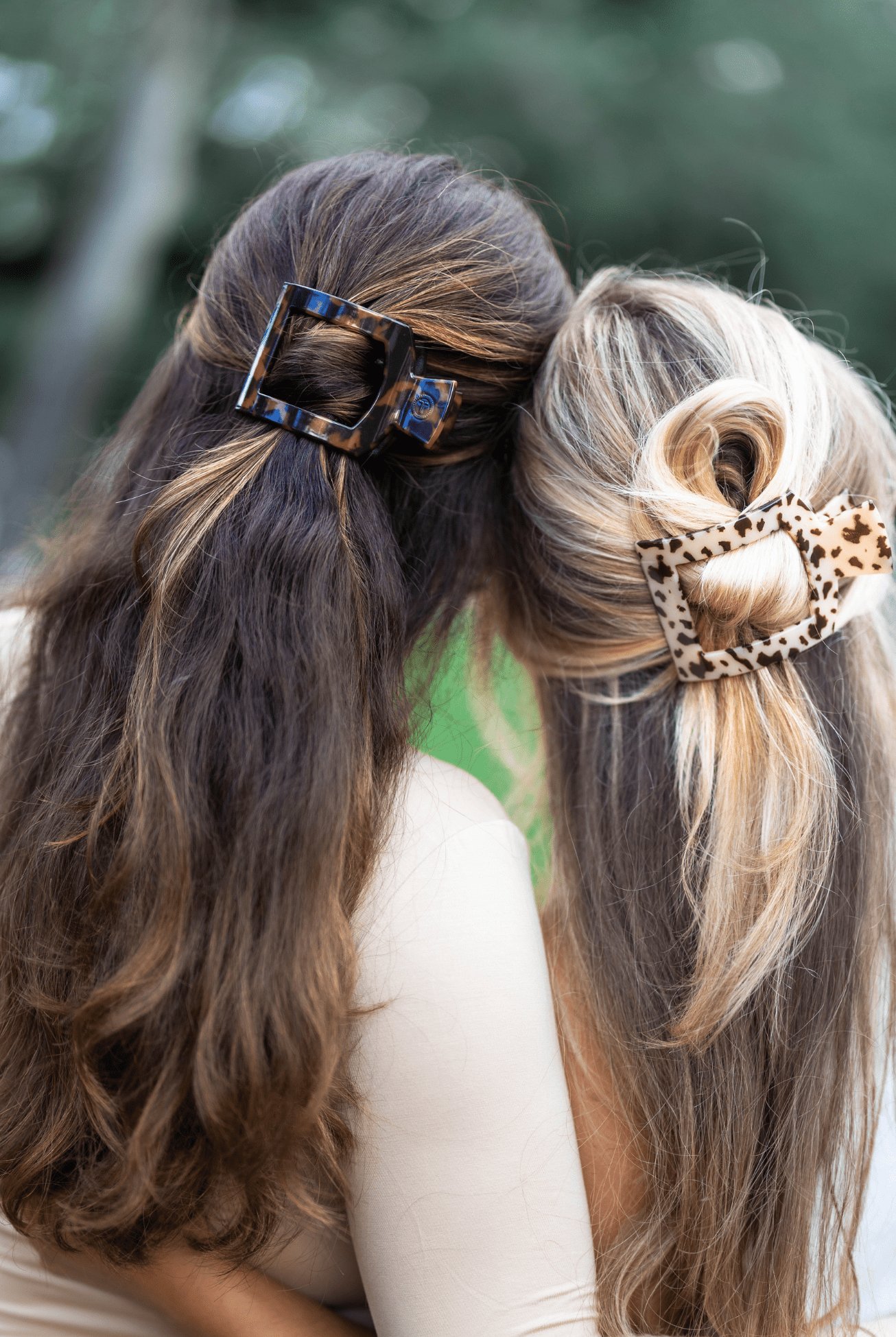 Square Flat Hair Clip | Med. | Tortoise - A'Bekah's Boutique