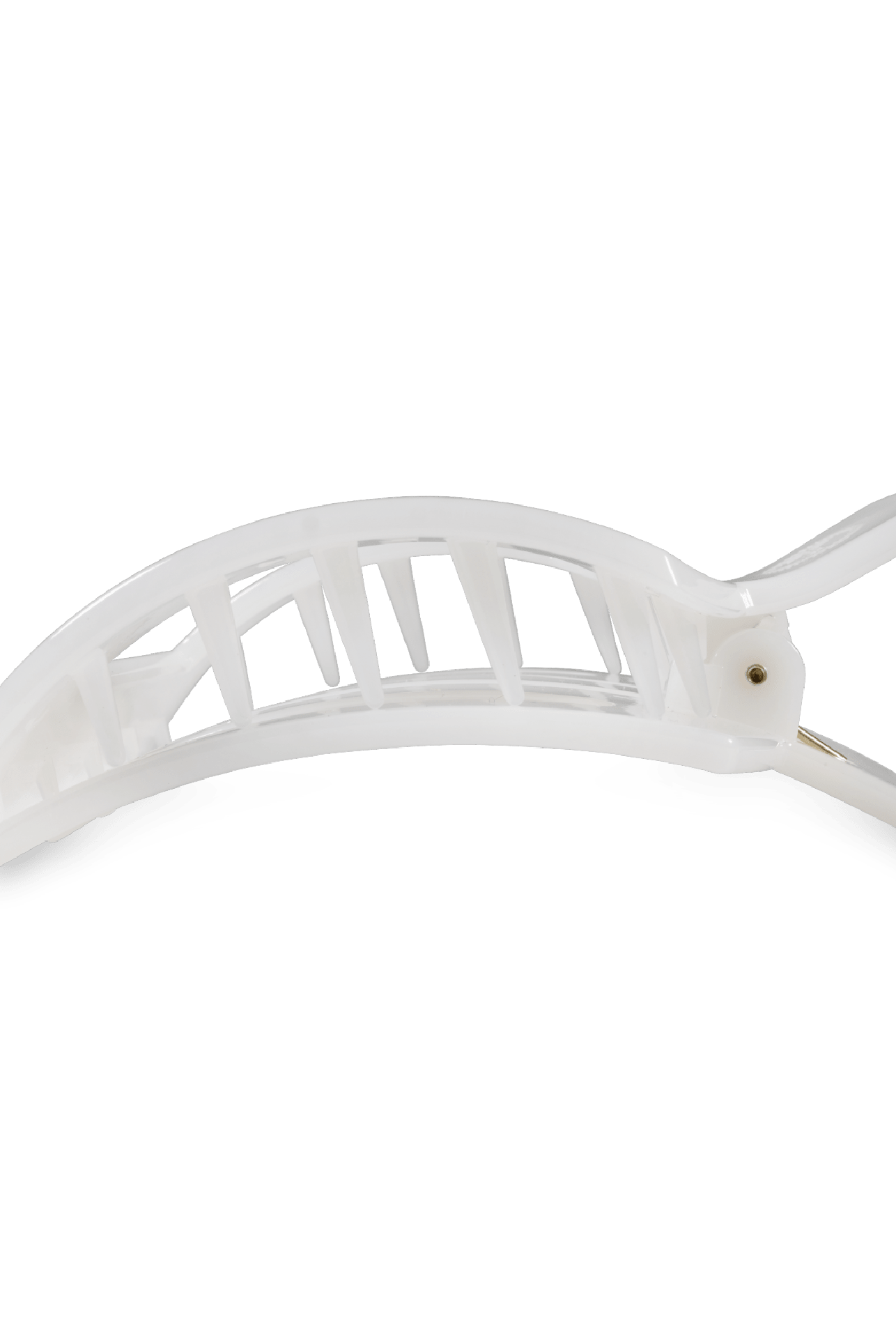 Square Flat Hair Clip | Medium | Coconut White - A'Bekah's Boutique