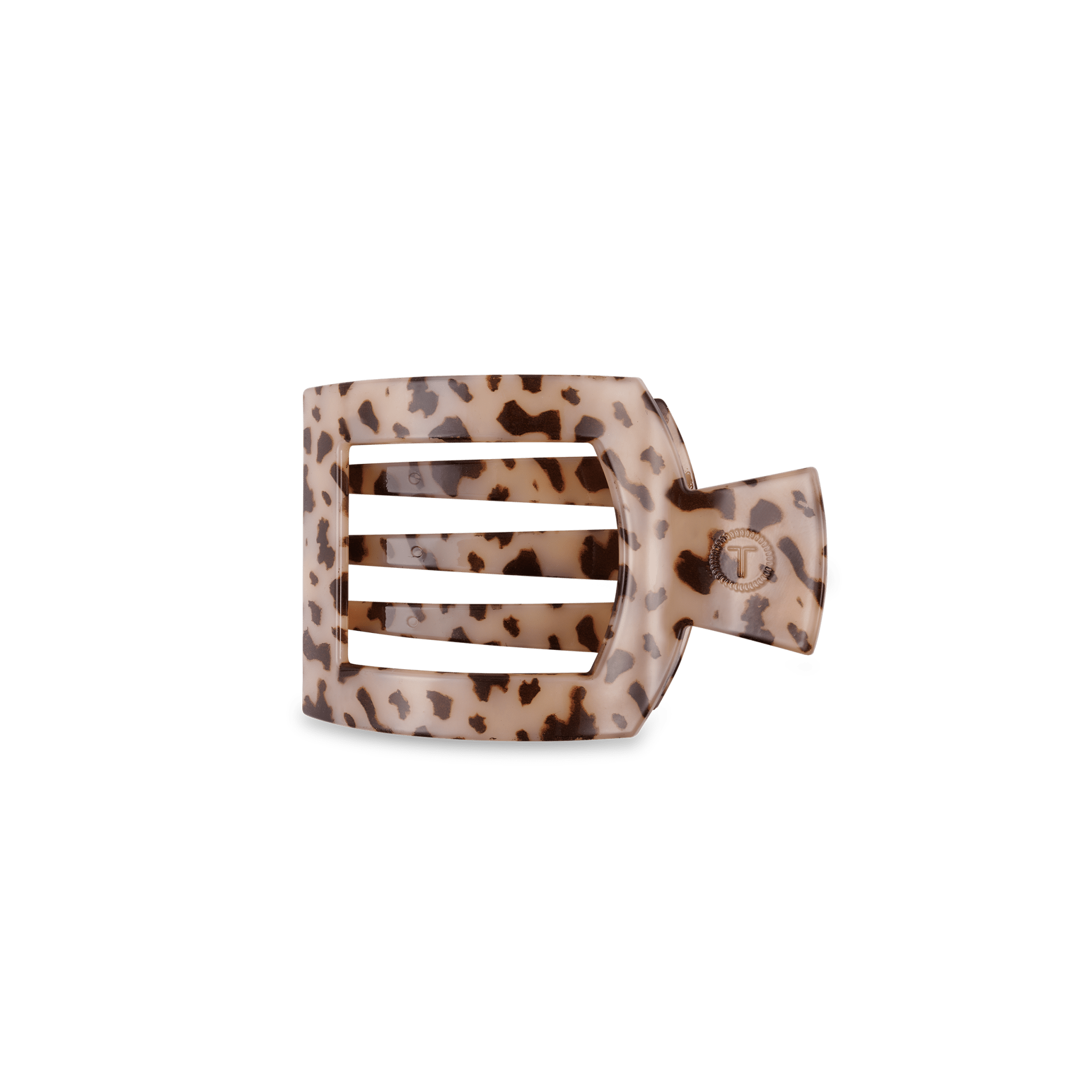 Square Flat Hair Clip | Small | Blonde Tortoise - A'Bekah's Boutique
