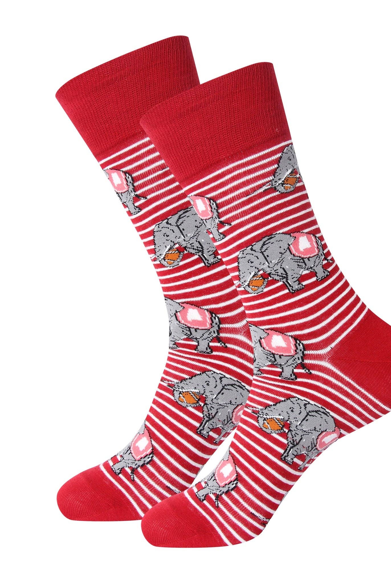 Striped Elephant Socks - A'Bekah's Boutique