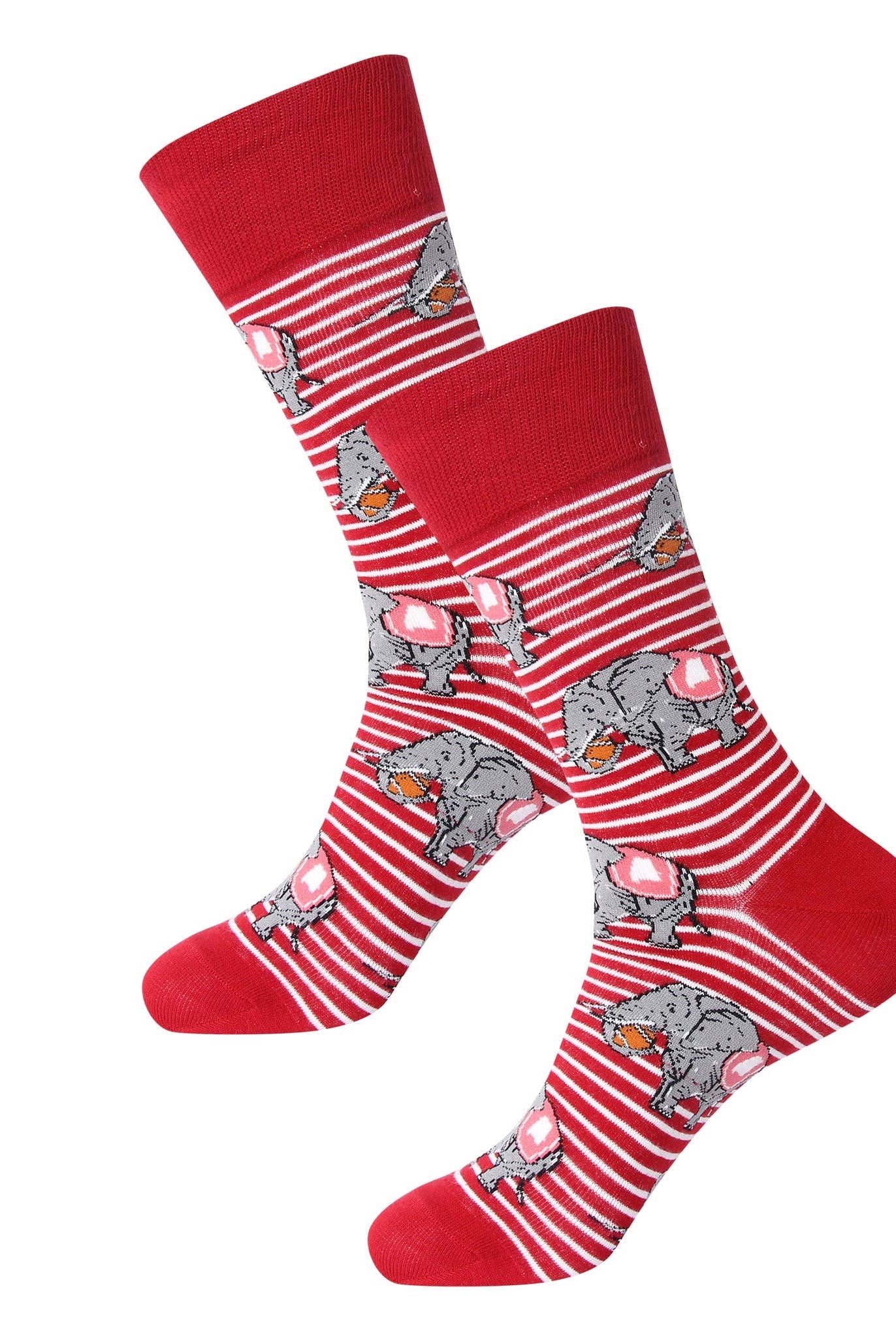 Striped Elephant Socks - A'Bekah's Boutique