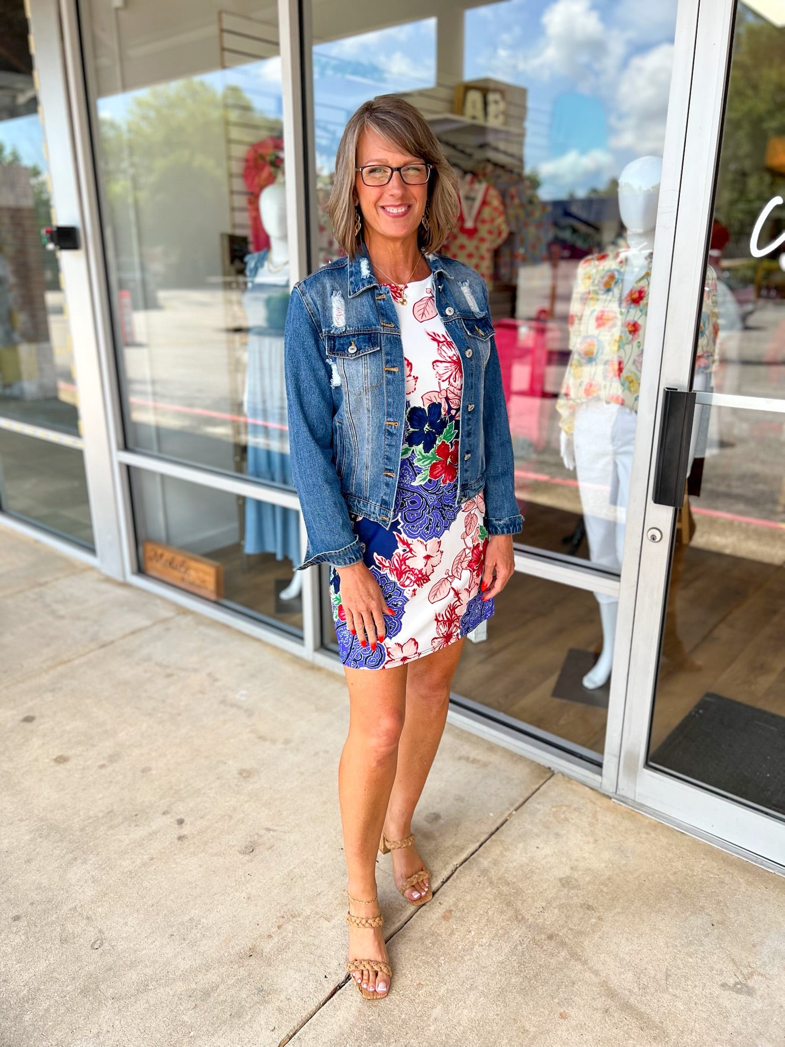 Wait For Something More Navy Floral Dress - A'Bekah's Boutique