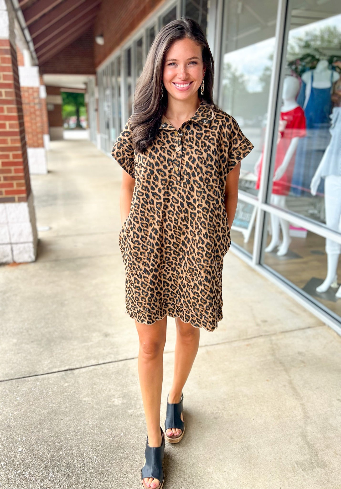 Waiting For The Moment Leopard Print Dress (R) - A'Bekah's Boutique