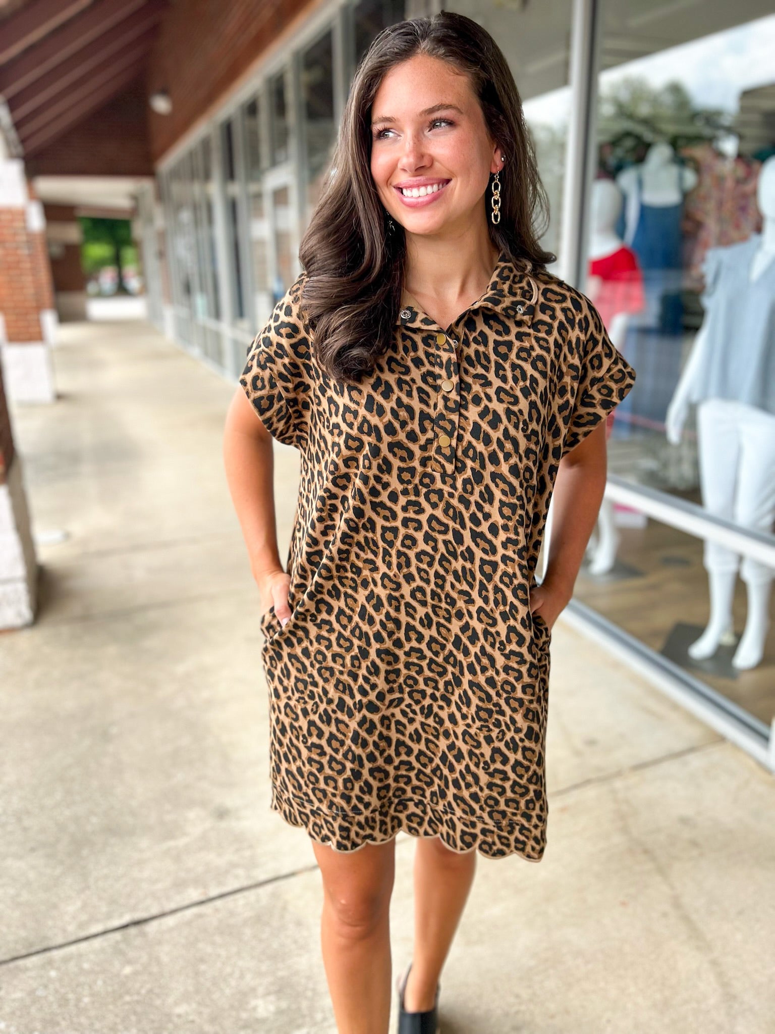 Waiting For The Moment Leopard Print Dress (R) - A'Bekah's Boutique
