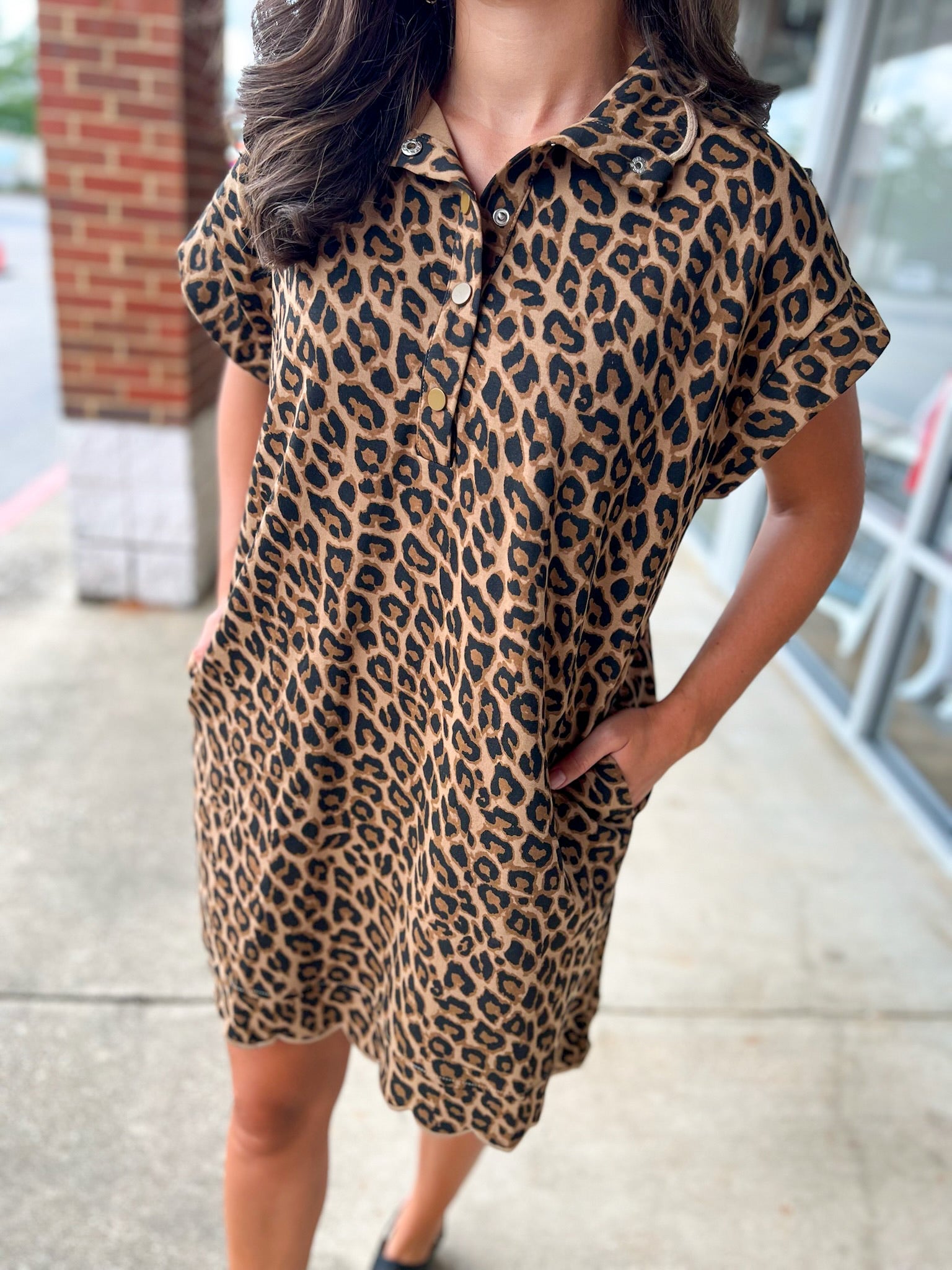 Waiting For The Moment Leopard Print Dress (R) - A'Bekah's Boutique