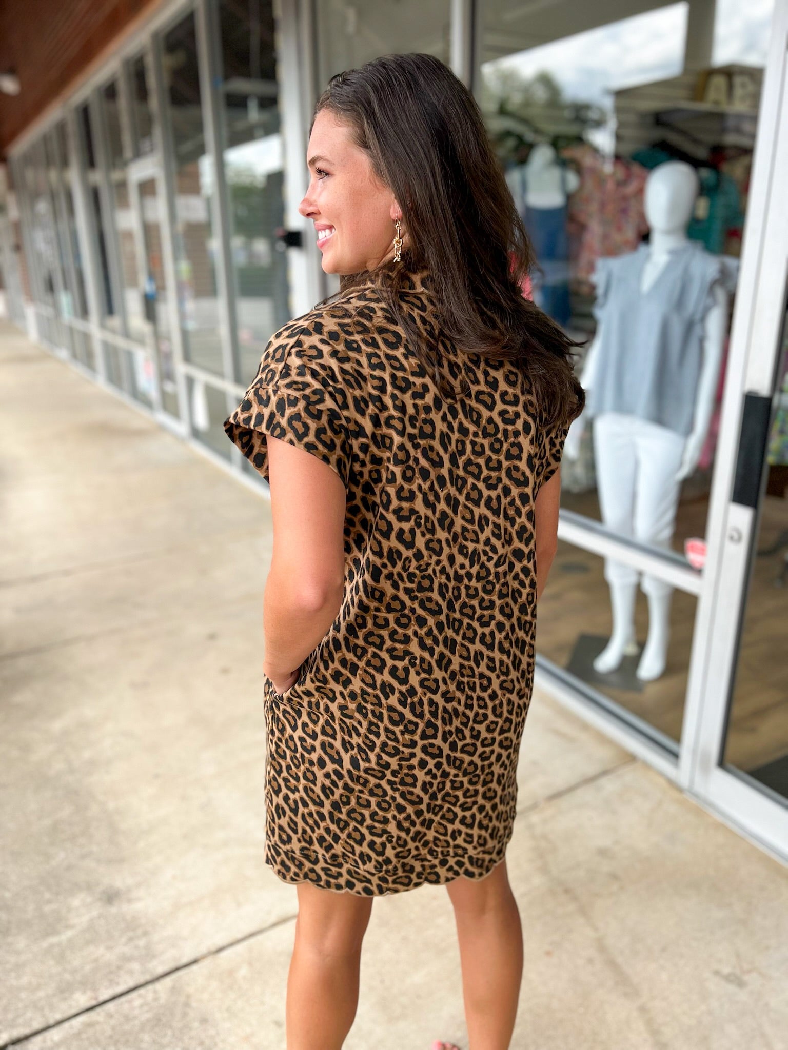 Waiting For The Moment Leopard Print Dress (R) - A'Bekah's Boutique