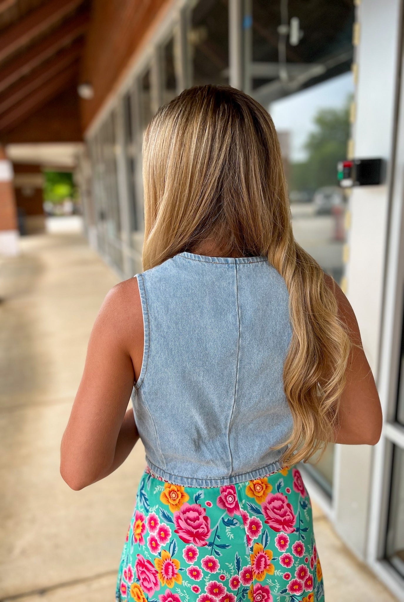 You And Me Light Denim Button Up Vest - A'Bekah's Boutique