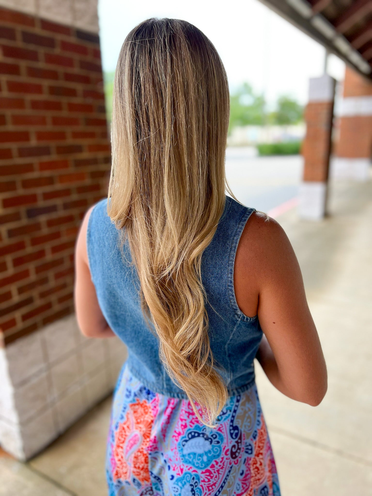 You And Me Medium Denim Button Up Vest - A'Bekah's Boutique