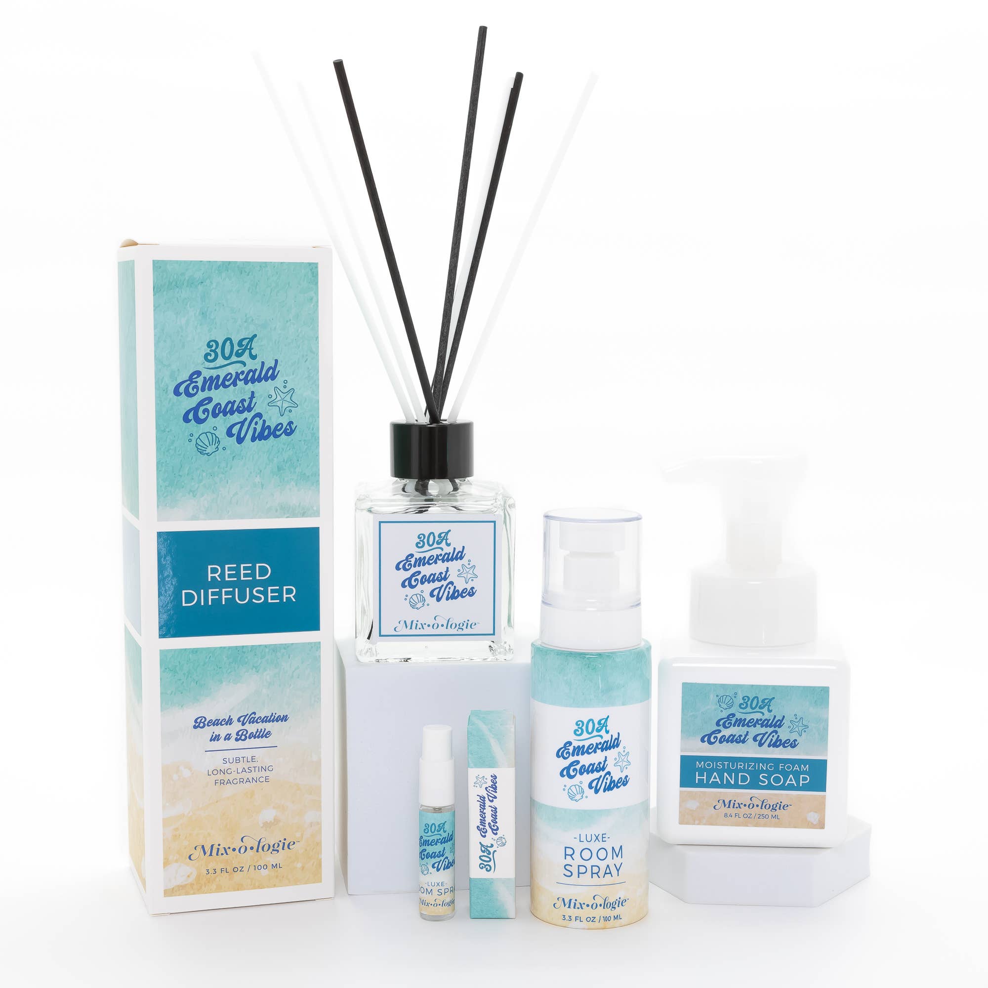 30A Emerald Coast Vibes | Reed Diffuser - A'Bekah's Boutique