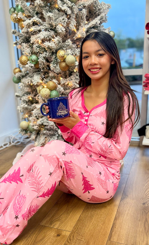 Victoria secret 2024 pink christmas pajamas