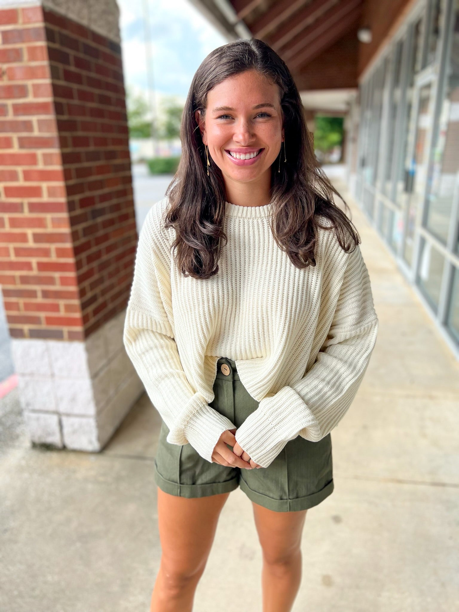 All The Best Cream Long Sleeve Cropped Sweater - A'Bekah's Boutique