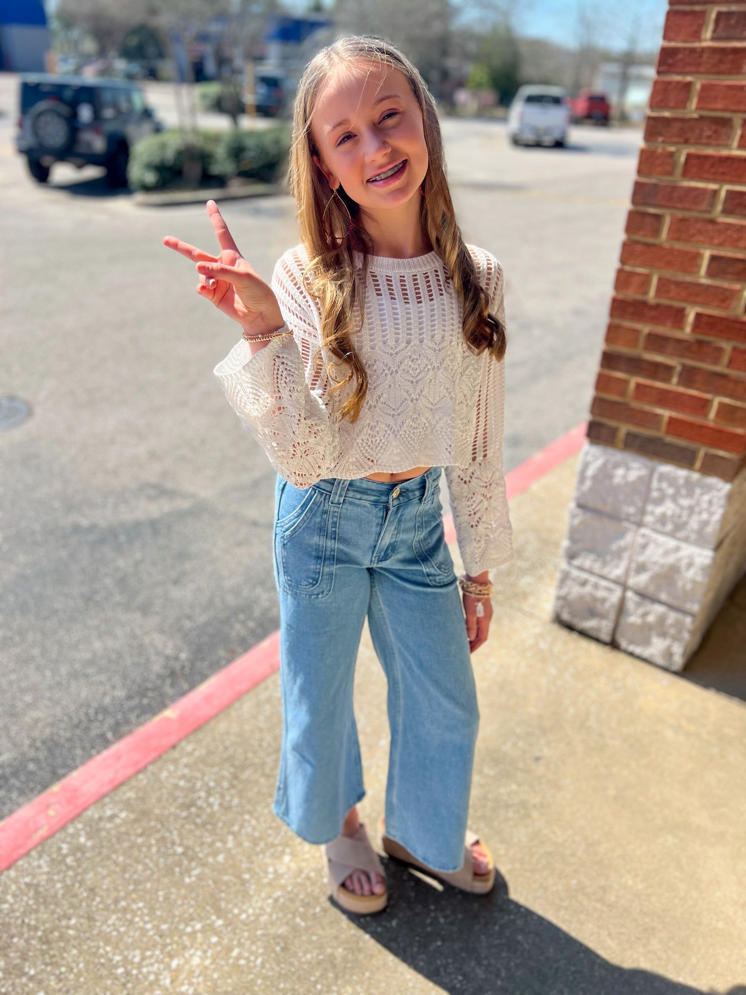 All The Good Girls Off White Long Sleeve Lightweight Sweater - A'Bekah's Boutique