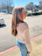 All The Good Girls Off White Long Sleeve Lightweight Sweater - A'Bekah's Boutique